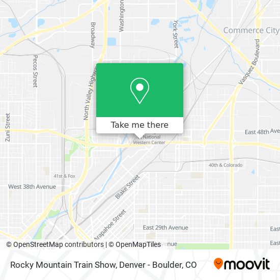 Rocky Mountain Train Show map