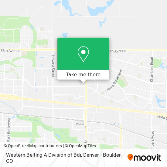 Mapa de Western Belting A Division of Bdi