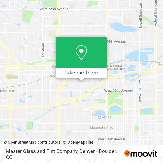 Master Glass and Tint Company map
