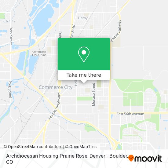 Archdiocesan Housing Prairie Rose map