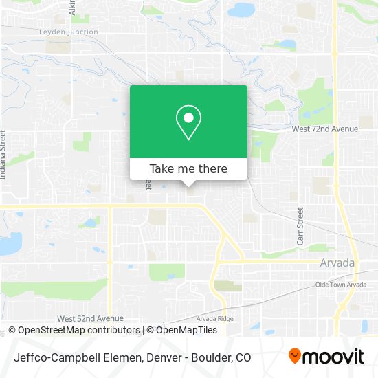 Mapa de Jeffco-Campbell Elemen