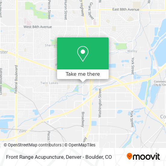 Mapa de Front Range Acupuncture