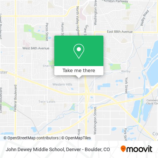 John Dewey Middle School map
