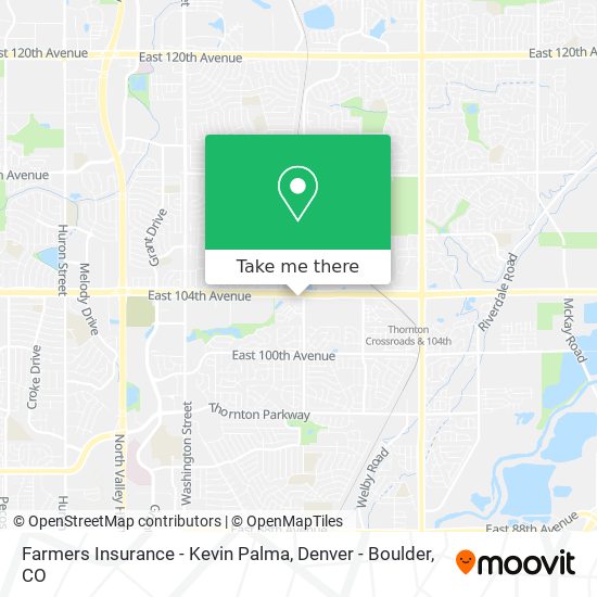 Farmers Insurance - Kevin Palma map