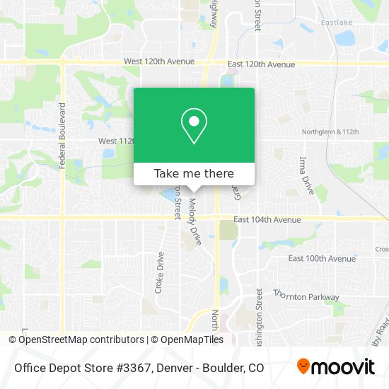 Office Depot Store #3367 map