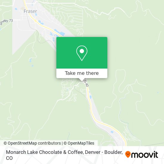 Mapa de Monarch Lake Chocolate & Coffee