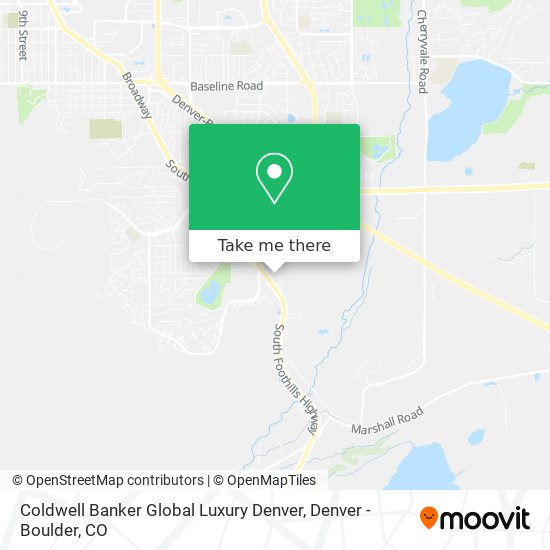 Coldwell Banker Global Luxury Denver map