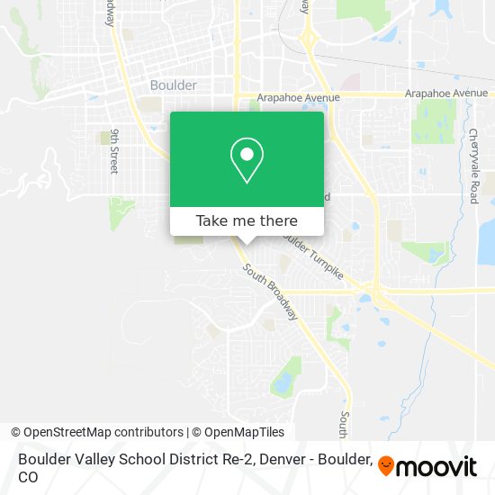 Boulder Valley School District Re-2 map