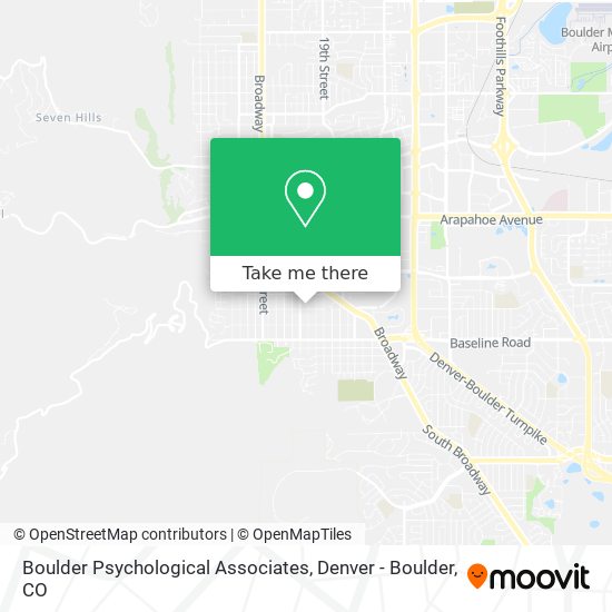 Boulder Psychological Associates map