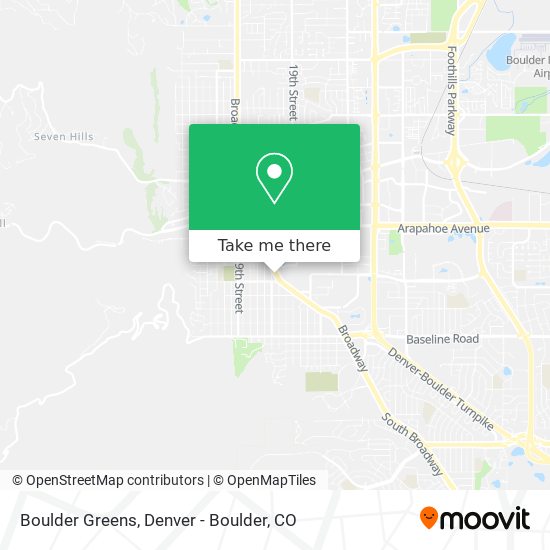 Boulder Greens map