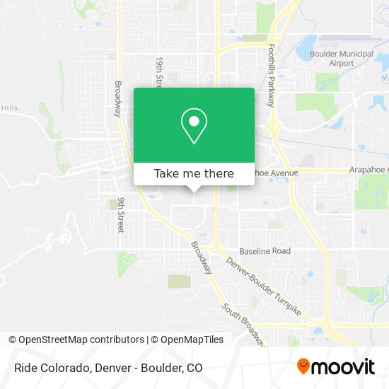 Mapa de Ride Colorado