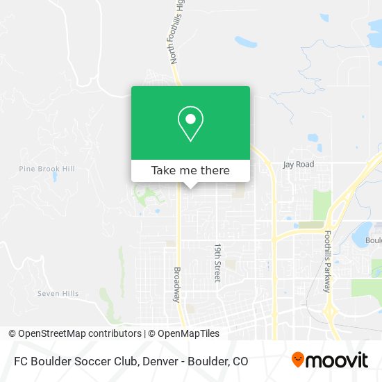 FC Boulder Soccer Club map