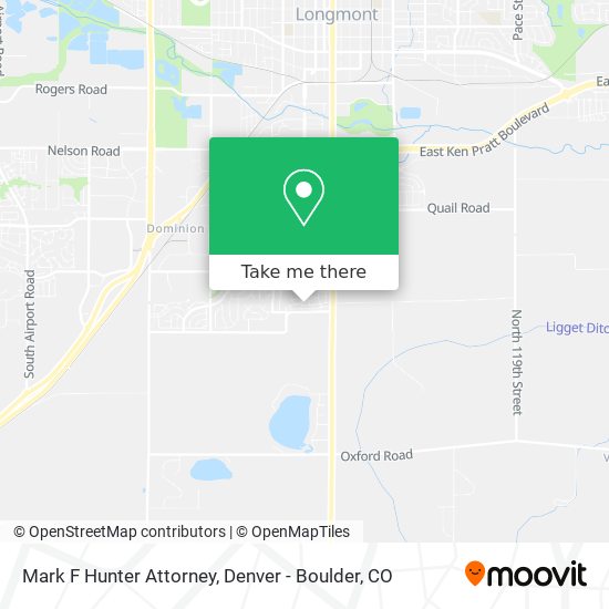 Mark F Hunter Attorney map