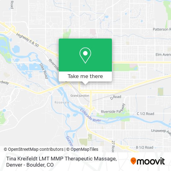 Mapa de Tina Kreifeldt LMT MMP Therapeutic Massage