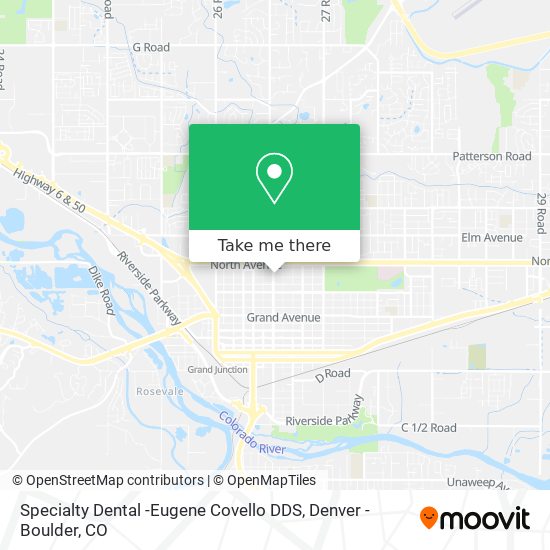 Mapa de Specialty Dental -Eugene Covello DDS
