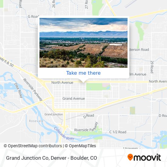 Grand Junction Co map