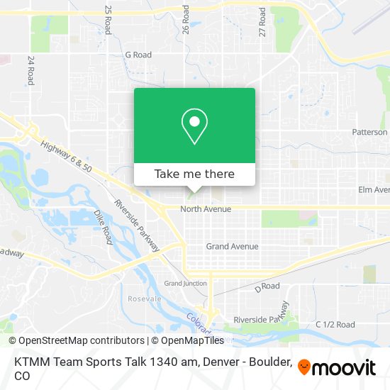 Mapa de KTMM Team Sports Talk 1340 am