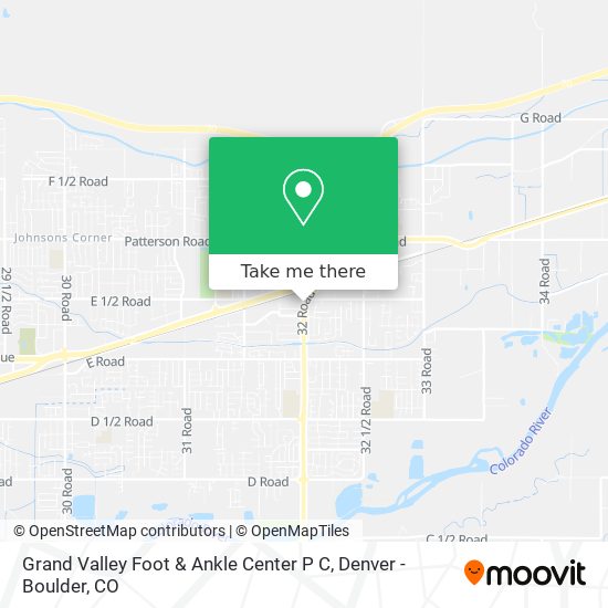 Grand Valley Foot & Ankle Center P C map