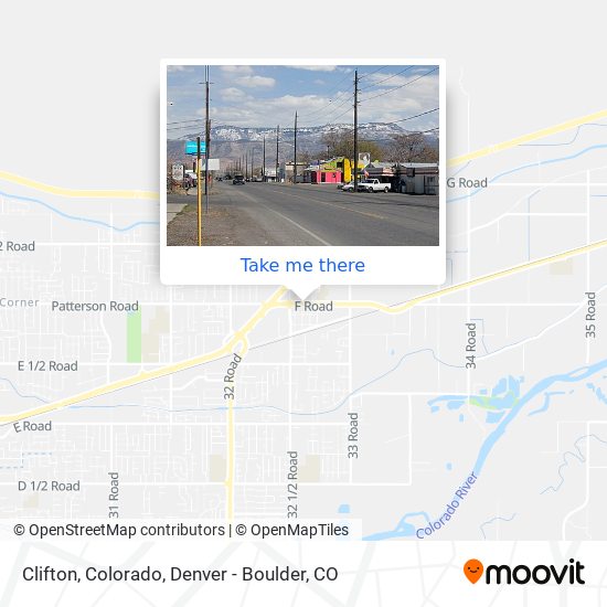 Clifton, Colorado map