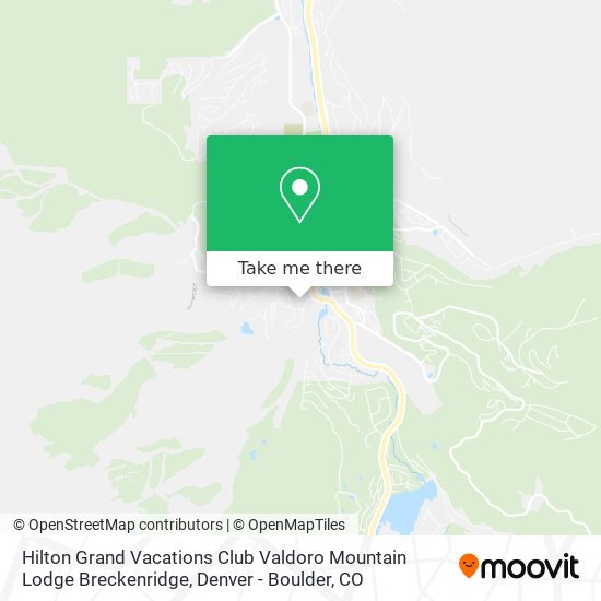 Hilton Grand Vacations Club Valdoro Mountain Lodge Breckenridge map