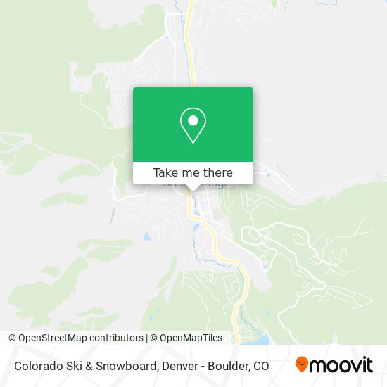 Colorado Ski & Snowboard map
