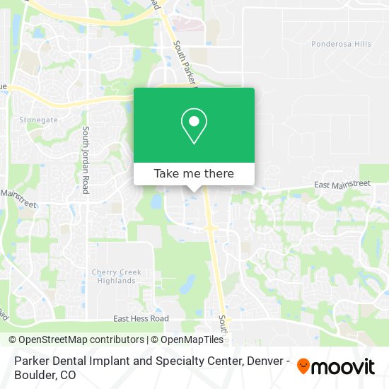 Parker Dental Implant and Specialty Center map