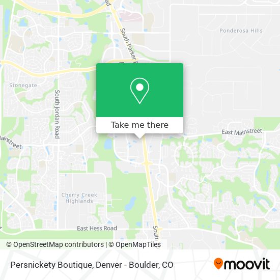 Persnickety Boutique map