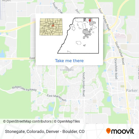 Mapa de Stonegate, Colorado