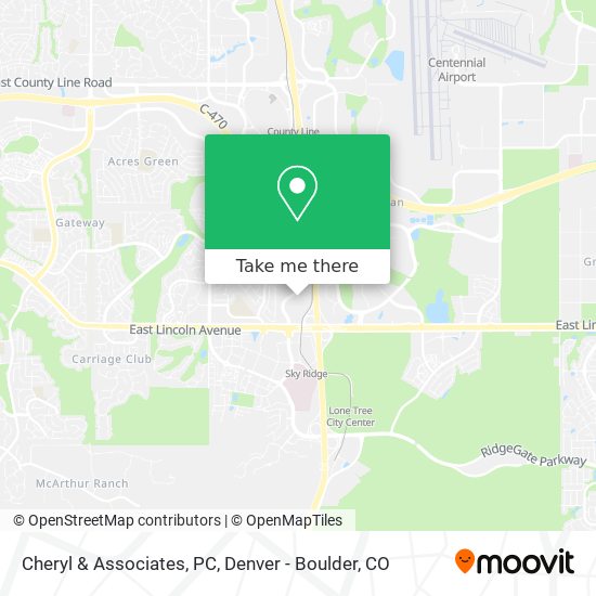 Mapa de Cheryl & Associates, PC