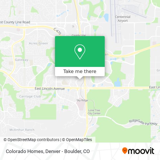 Colorado Homes map