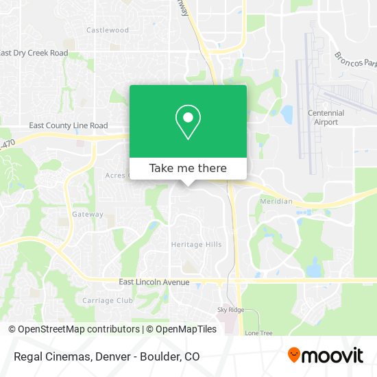 Mapa de Regal Cinemas