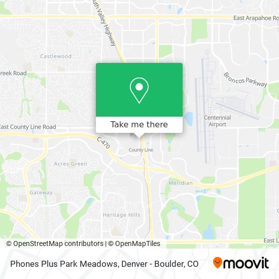 Phones Plus Park Meadows map