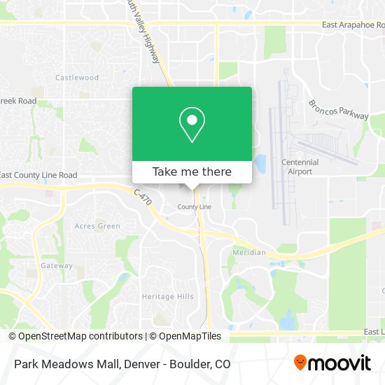 Park Meadows Mall map