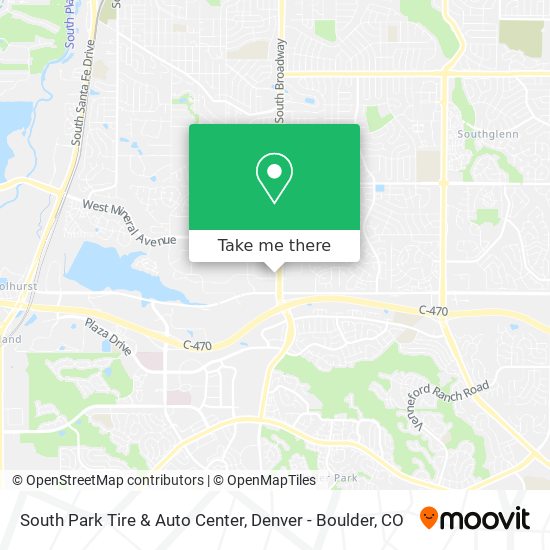 South Park Tire & Auto Center map