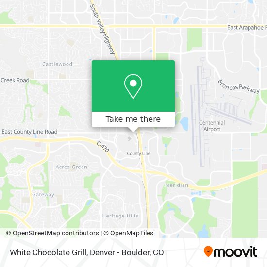 White Chocolate Grill map