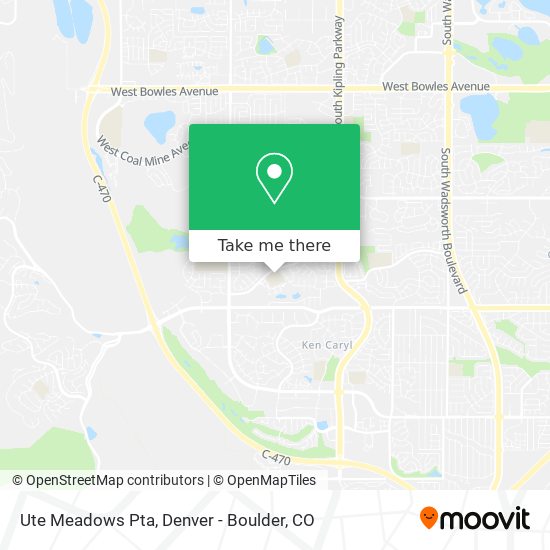 Ute Meadows Pta map