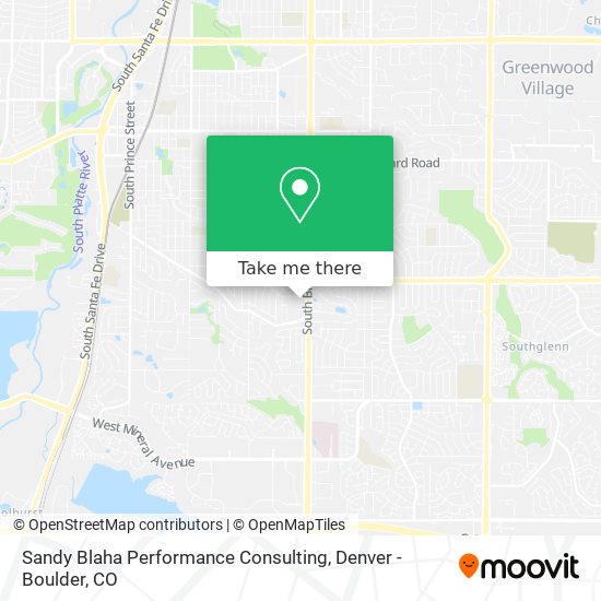 Sandy Blaha Performance Consulting map
