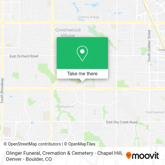 Olinger Funeral, Cremation & Cemetery - Chapel Hill map