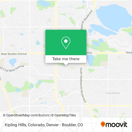 Mapa de Kipling Hills, Colorado