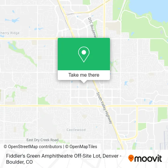 Fiddler's Green Amphitheatre Off-Site Lot map