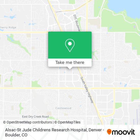 Mapa de Alsac-St Jude Childrens Research Hospital