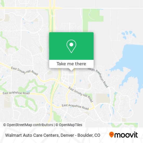 Mapa de Walmart Auto Care Centers