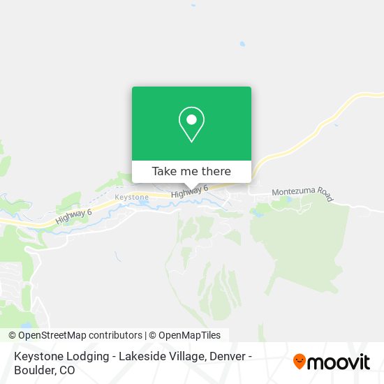 Keystone Lodging - Lakeside Village map