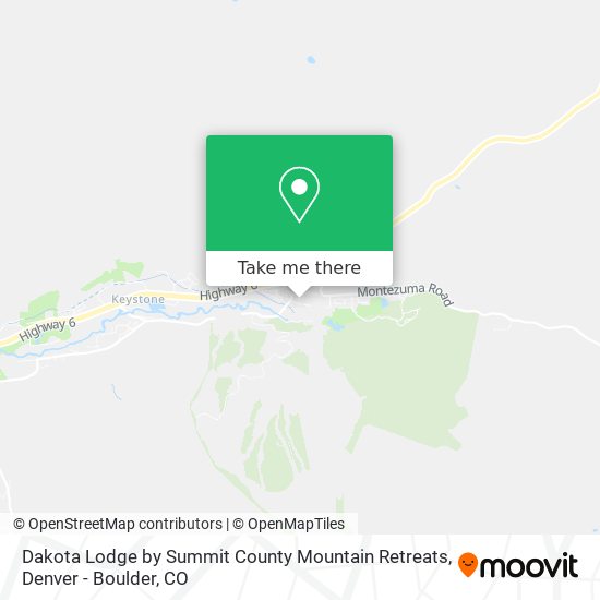 Dakota Lodge by Summit County Mountain Retreats map