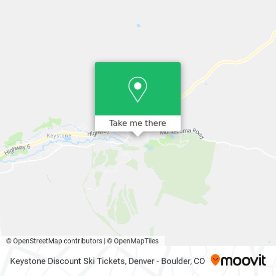 Mapa de Keystone Discount Ski Tickets