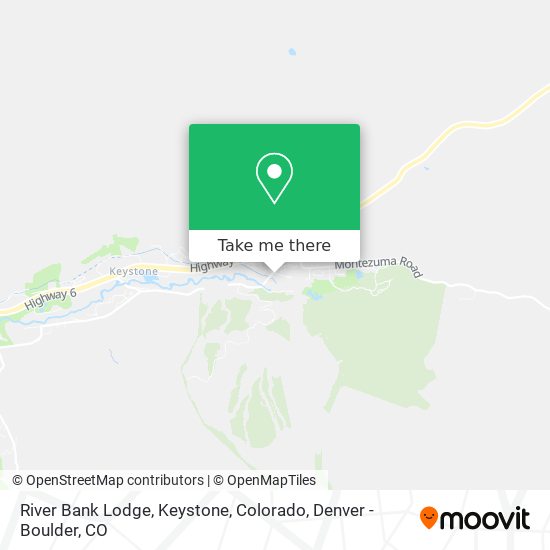 Mapa de River Bank Lodge, Keystone, Colorado