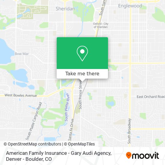 American Family Insurance - Gary Audi Agency map