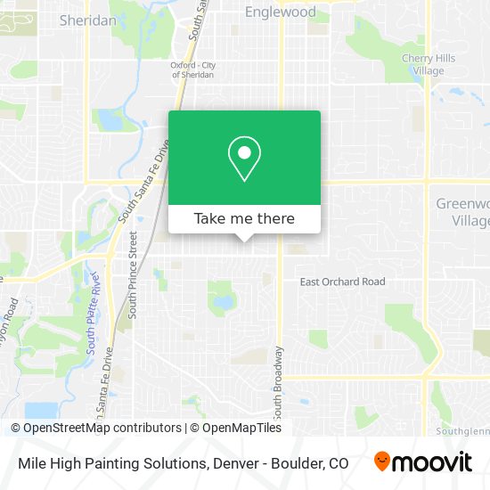 Mile High Painting Solutions map