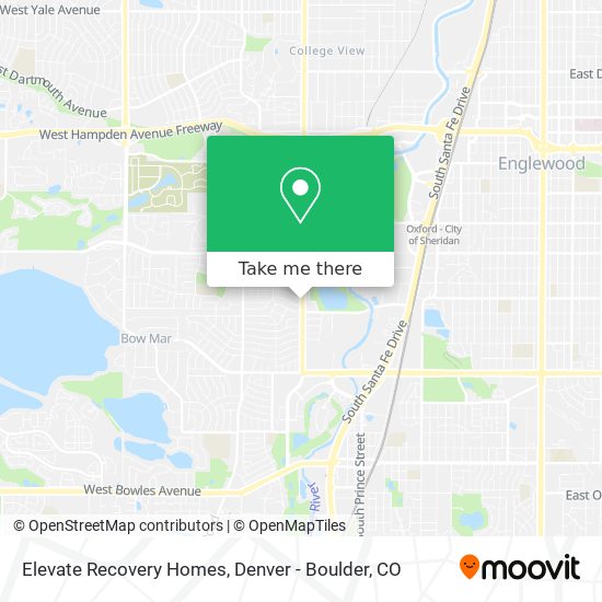 Elevate Recovery Homes map