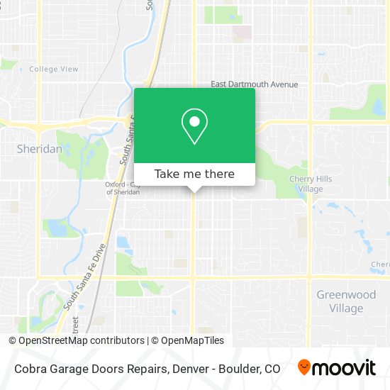 Cobra Garage Doors Repairs map